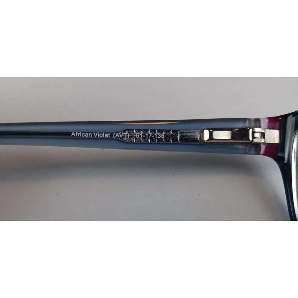 Vera Bradley Marcella S African‎ Violet Eyeglass Frames Floral Temples 51-17-135